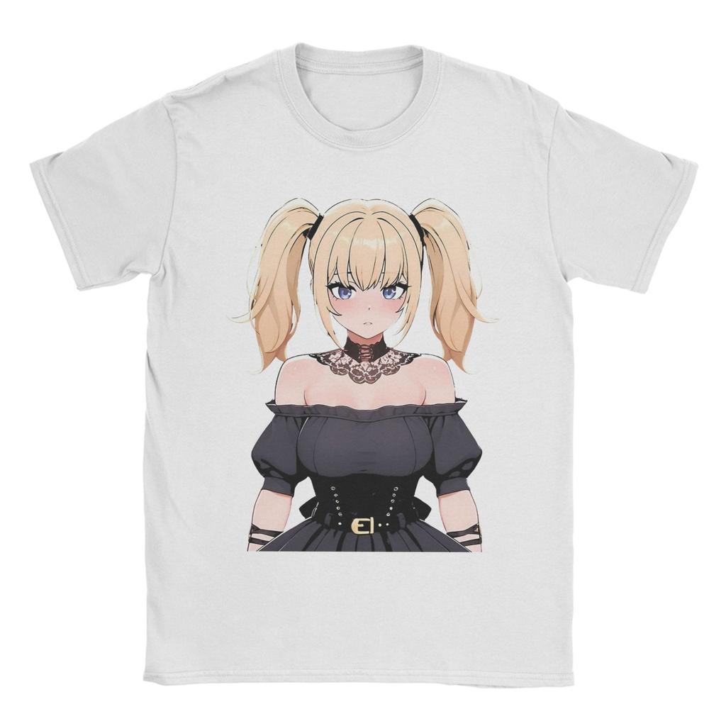 Грок Ани Стикер Вайфу аниме   Футболки из чистого хлопка  Трендовая футболка унисекс для лета Y2K Веселая, на заказ, сделай сам, топы с коротким рукавом