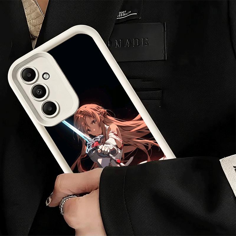 Чехол для телефона для Samsung Galaxy A17 A16 A15 A14 A13 Sword Art Online Юки Асуна A56 A36 A26 A55 A35 A25 A54 A34 A24 A53 A33 A23 A