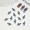 50 Pcs Mini Snake Nail Art Accessories Flatback Snake Nail Stickers DIY Nail Art Decoration  Women