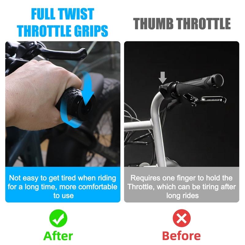 Electronic Throttle Lever Full Twist Throttle Grips For Super 73