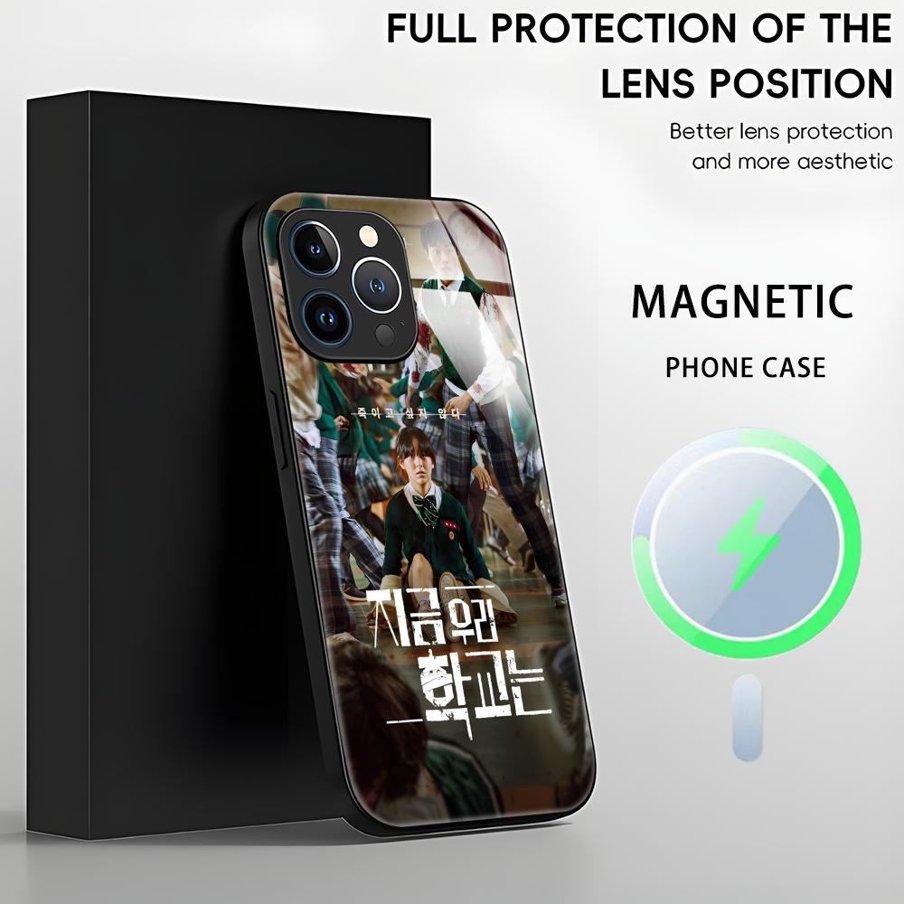 All of Us Are Dead Phone Case For iPhone17 16 15 14 13 12 11 X XR XS 8 Plus Mini Pro Max Glass Magnetic Case