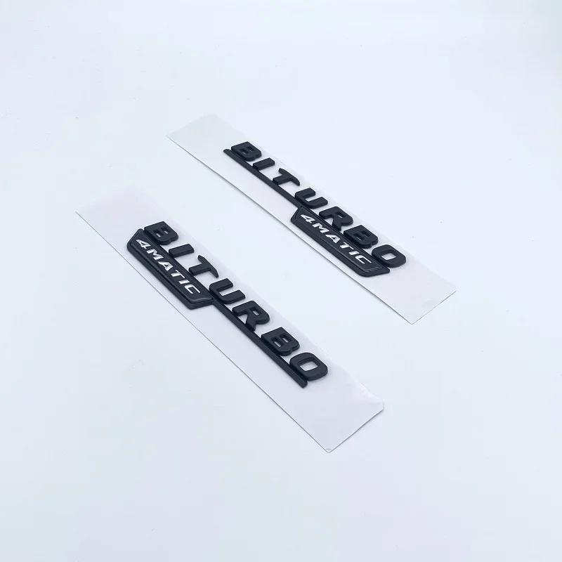 C43 BITURBO 4MATIC Car Trunk LettersNumbers Emblem Sticker For Mercedes Benz AMG W204 W205 C Series Accessories