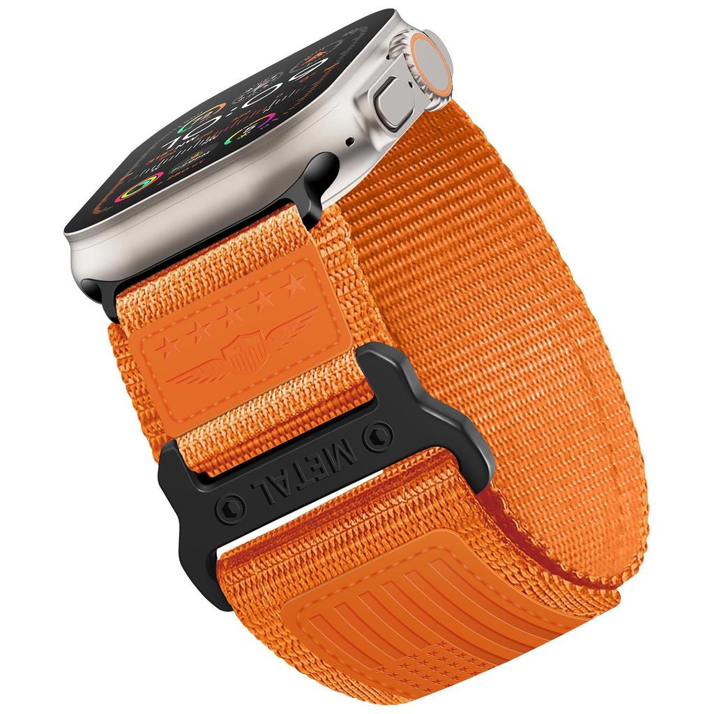 Cross-border Suitable Finely Woven Nylon Trail Strap for Apple Watch Series 8/7 S11 ULTRAL Modified Version.