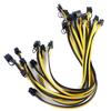 10 шт. 50 см Качество 6-контактный на 8-контактный (6+2Pin) Кабель Pci-E 18Awg для майнинга