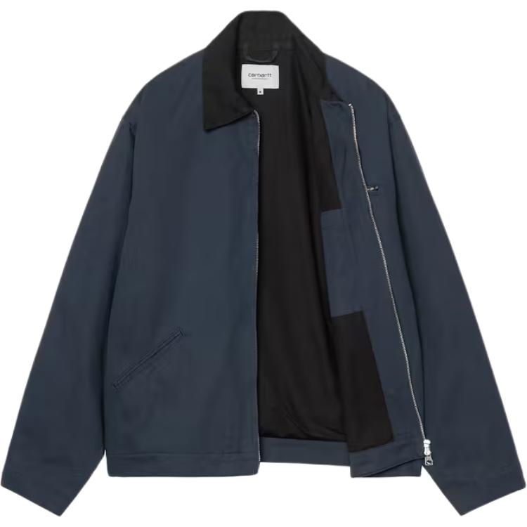 Carhartt WIP SS26 OG Detroit Куртка Свободный крой На молнии Удобная Простая Куртка с длинным рукавом Унисекс Куртка I036489-3AM-02
