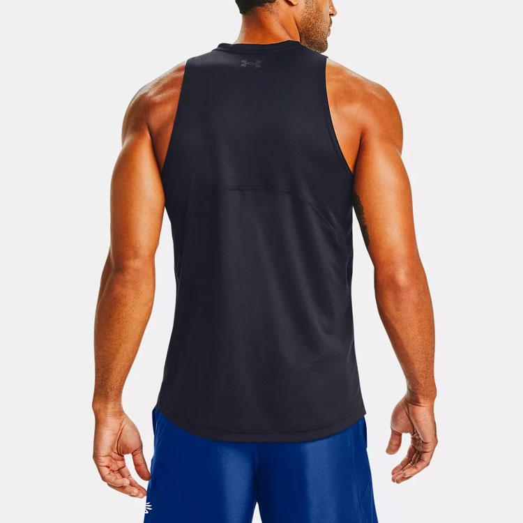 Under Armour Тренировочный баскетбольный топ Curry Performance, однотонный, быстросохнущий, для мужчин, 1357228-001