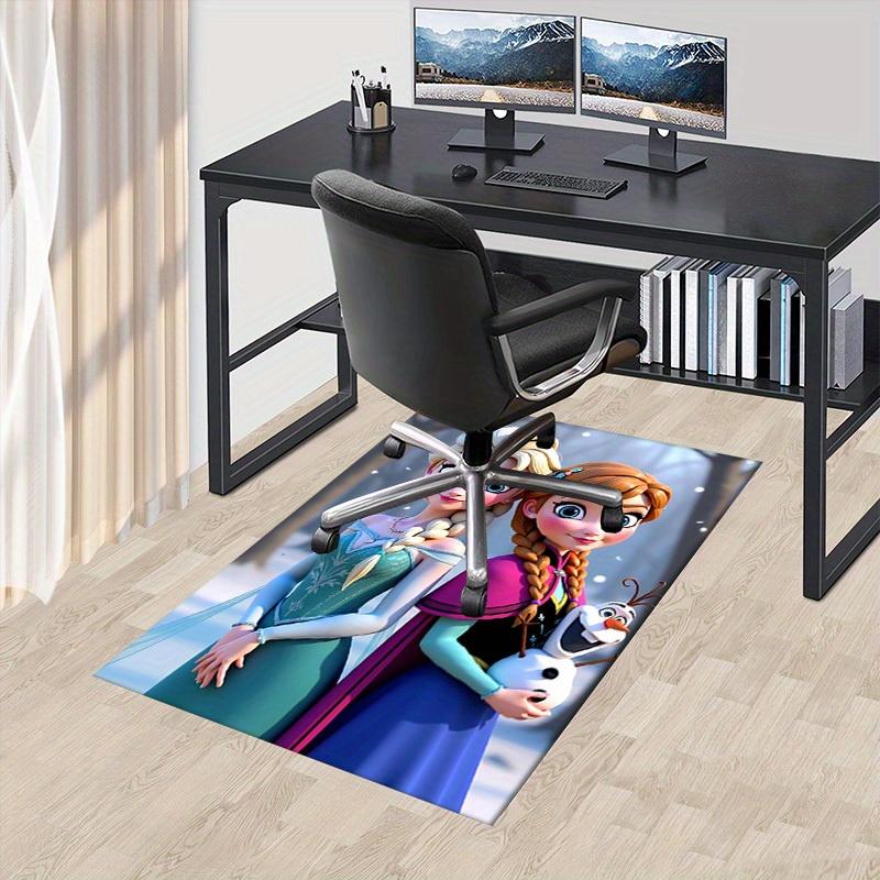 3D Printed Elsa,Anna,Olaf Anti-Slip Rug - Machine Washable Office Rug for Living Room, Bedroom, Office - Multiple Sizes