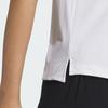 Adidas Cool Touch Sports Polo Shirt With Solid Color Logo Women Tops White IW4848