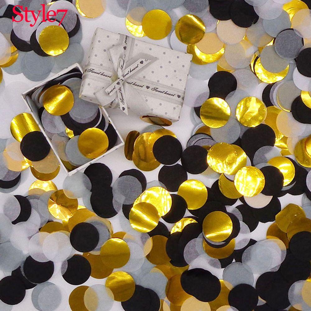 Decor Wedding Mixed Colors Pink Dots Party Decorations Filling Balloons Confetti Tissue Paper Round