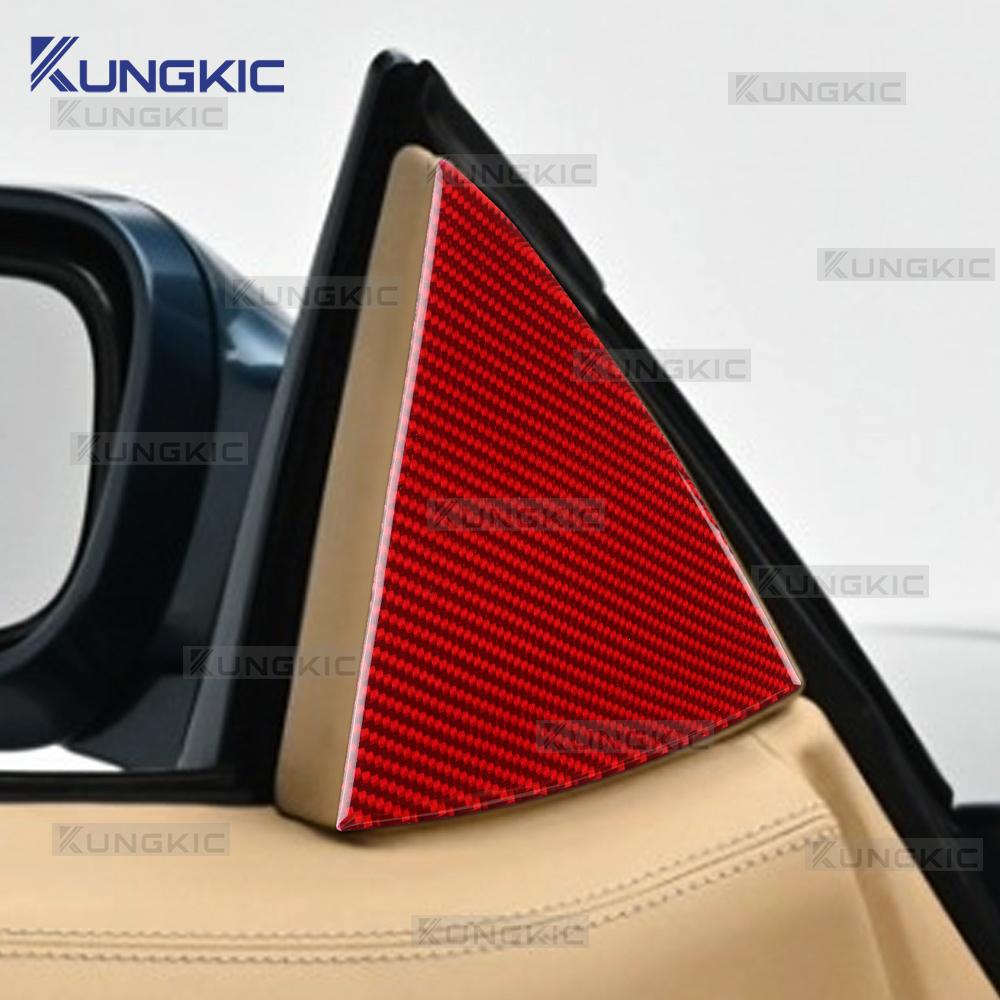 Real Soft Carbon Fiber Sticker For Mercedes Benz SL R129 1990-1994 1995 1996 1997 1998 1999 2000 2001 2002 Car A-Pillar Trim