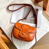 Retro Versatile Saddle Bag High End Shoulder Crossbody Bags Handmade Genuine Leather Women's Bag