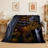 Игровой хоррор F-FNAF Фредди Мягкое фланелевое одеяло, Теплое уютное одеяло для кровати, Дивана, Софы, Спальни, Гостиной, Путешествий, Пикника