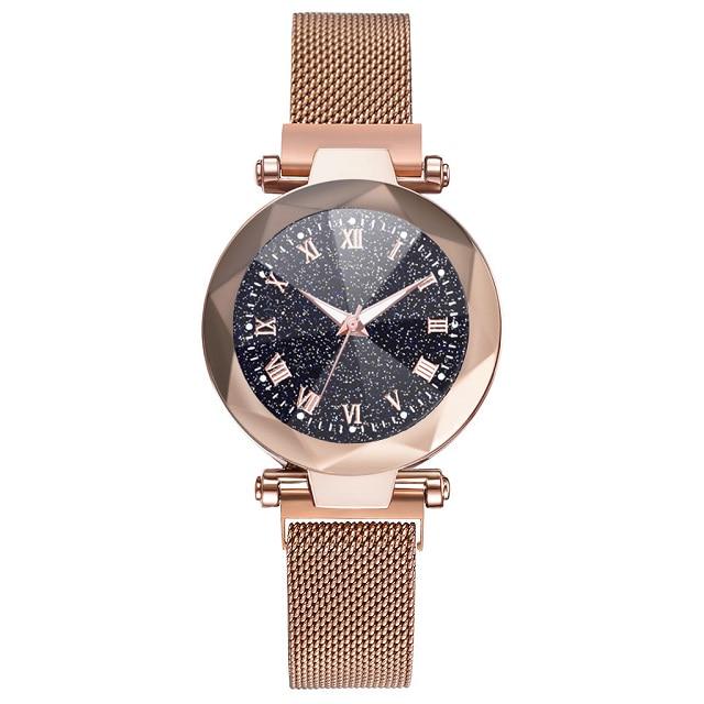 Reloj Mujer женские модные часы со звездным небом для женщин платье магнитная пряжка сетчатый ремень кварцевые часы Zegarek Damski
