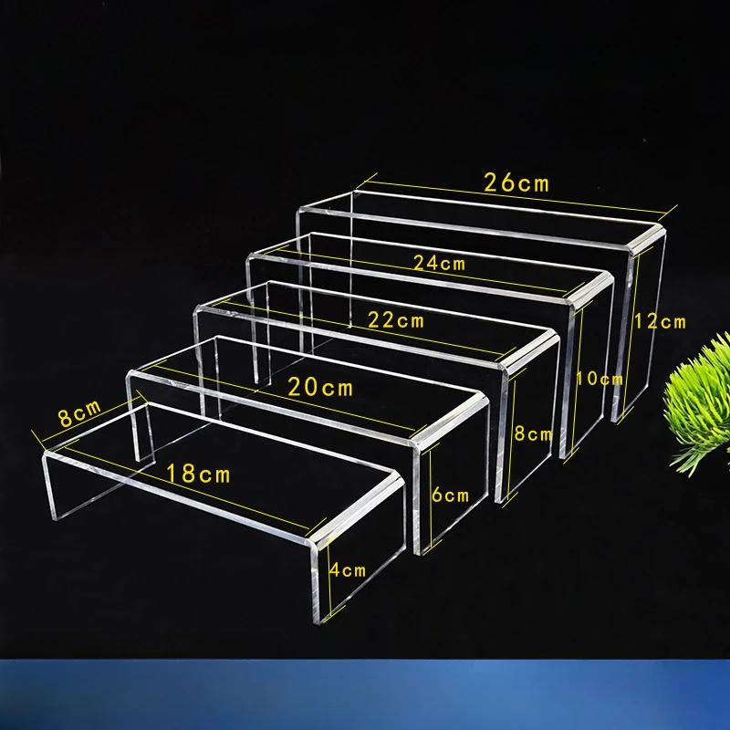 Акриловая подставка-райзер прозрачная подставка для дисплея органайзер для одеколона акриловые полки для фигурок игрушек кексов еды десертов подставка для дисплея парфюмерии