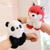 25cm Cute Plush Doll Panda Slap Bracelet Stuffed Animal Soft Fox Hand Ring Wrist Accessories Kids Toy Gift