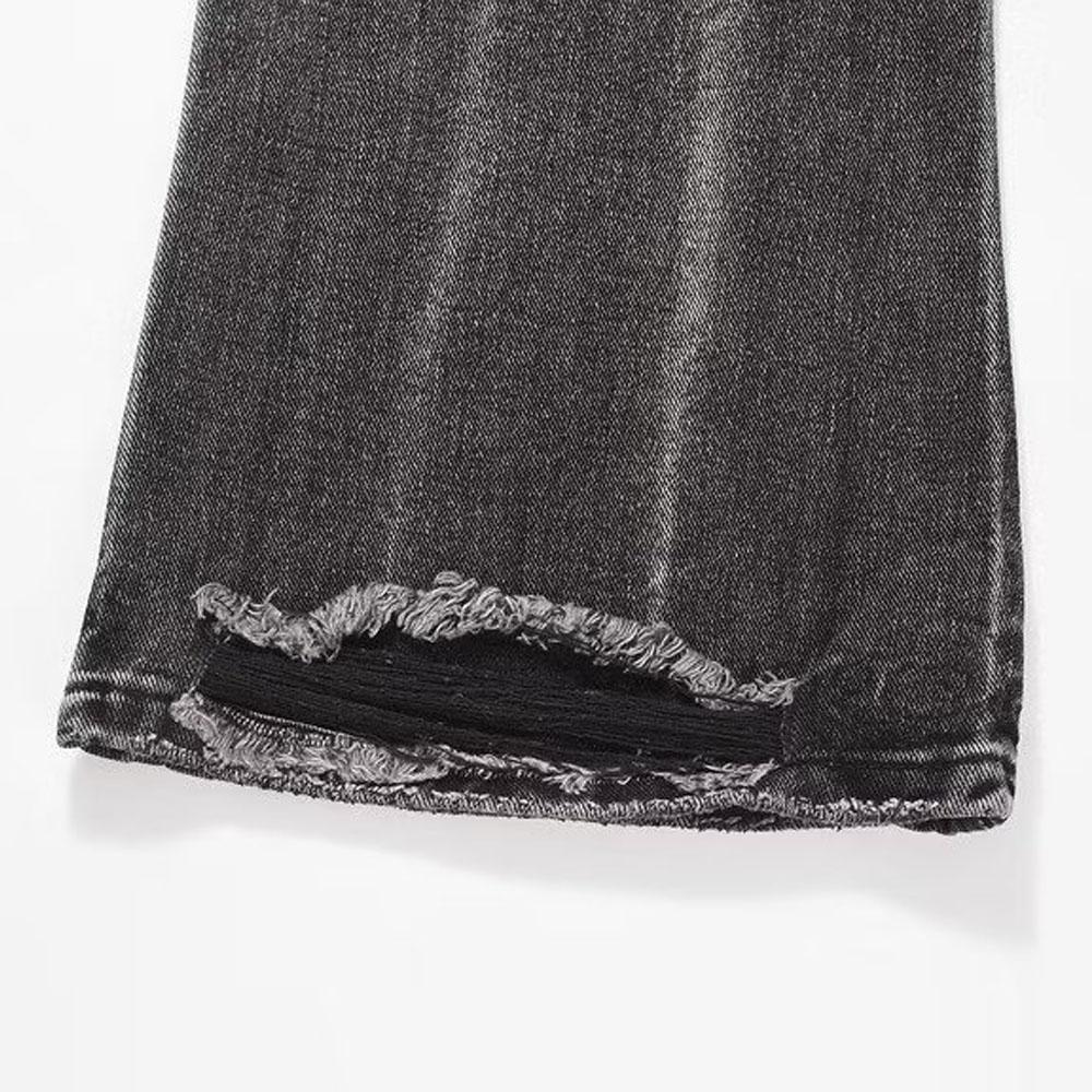 Мужские мешковатые джинсы Y2K, черные, серые винтажные хлопковые джинсовые широкие брюки, полосатые джинсы для мужчин, корейский летний стиль, спортивная одежда