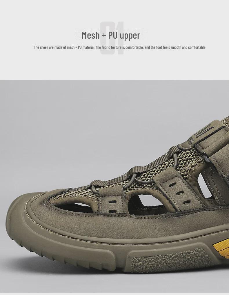 2024 Мужские летние всепогодные нескользящие спортивные пляжные сандалии