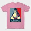 T Shirt Women Linux Tux Classic Obama Poster Red Blue Harajuku Print Kawaii Tshirt Summer Short Sleeve Female T-Shirt Top Tee