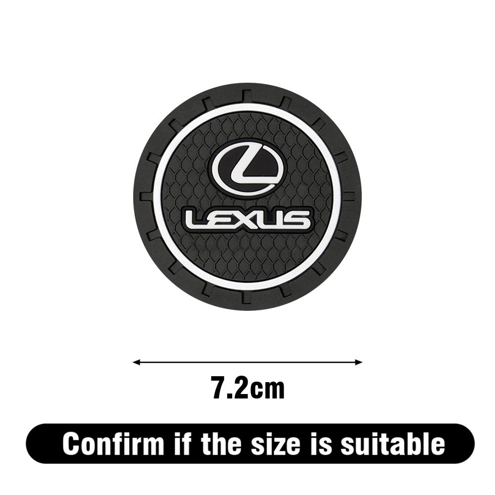 Interior Stickers 1/2Pcs Car Cup Holder Mat Anti Slip Coasters Pads Interior Accessories For Lexus LS LC IS350 ES300h ES300 IS25