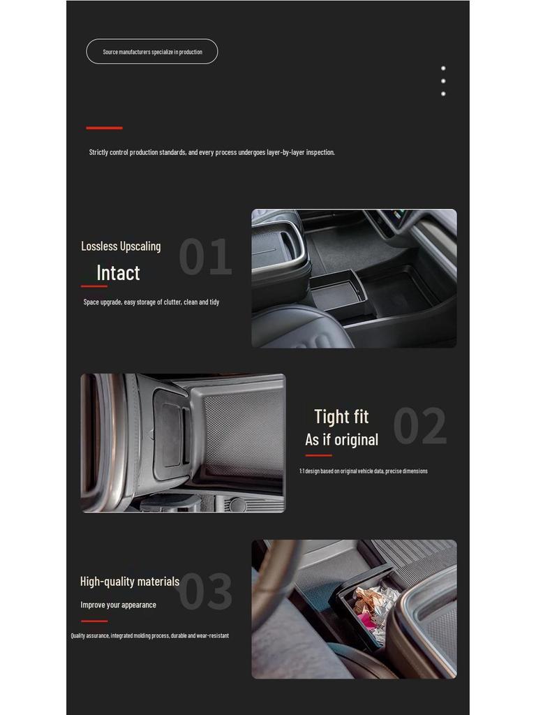 Rivian R1S/R1T Speaker Drawer Storage Box for Central Control Audio (2021-2025)
