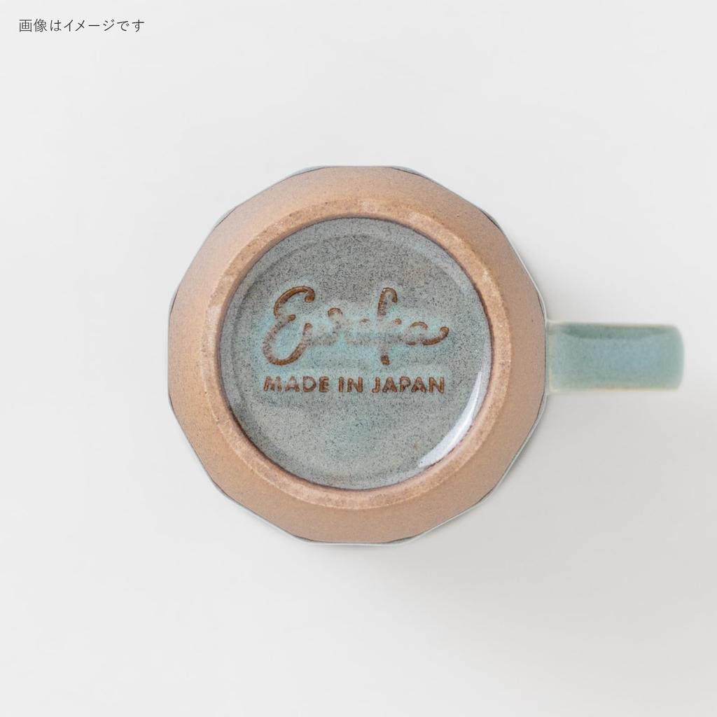 Minoru Pottery Eureka -Shinogi- Mug, Light Blue