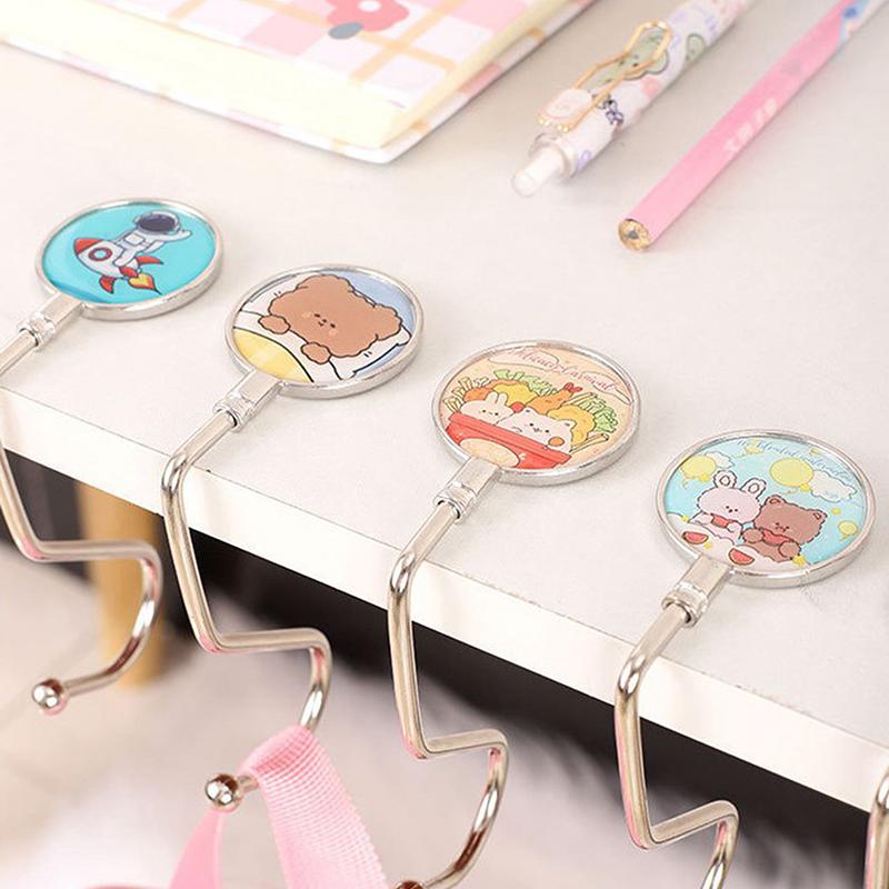 Складной крючок для стола для студента, органайзер для женской сумки, боковой крючок для офисного стола, складной крючок для сумки, вешалка для кошелька, держатели для сумочек