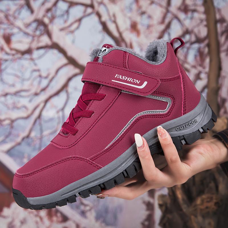 Модные Новые Ботинки Мужские 2024 Зима Рабочая Хлопковая Обувь Платформа Удобные Кроссовки Уличные Износостойкие Теплые Повседневные Плюшевые Зимние Ботинки