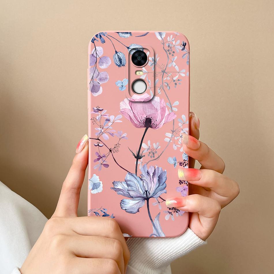 For Redmi Note5 Redmi5 Plus Phone Case Cartoon Liquid Silicone Full Coverage Anti Drop Funda For Redmi 5 Plus Note 5 Bumper Capa
