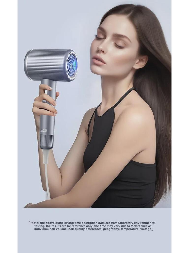 Высокоскоростной фен с синим светом и технологией отрицательных ионов - Без повреждений и мощный для домашнего и гостиничного использования