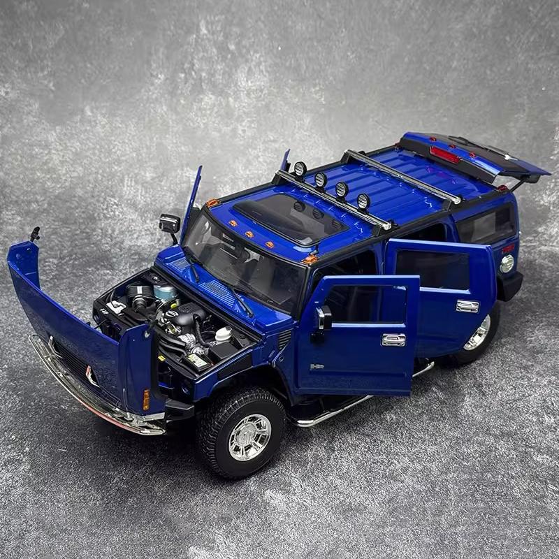 Шоссе 61 1:18 H2 внедорожник SUV коллекция моделей автомобилей из сплава и предметы для просмотра