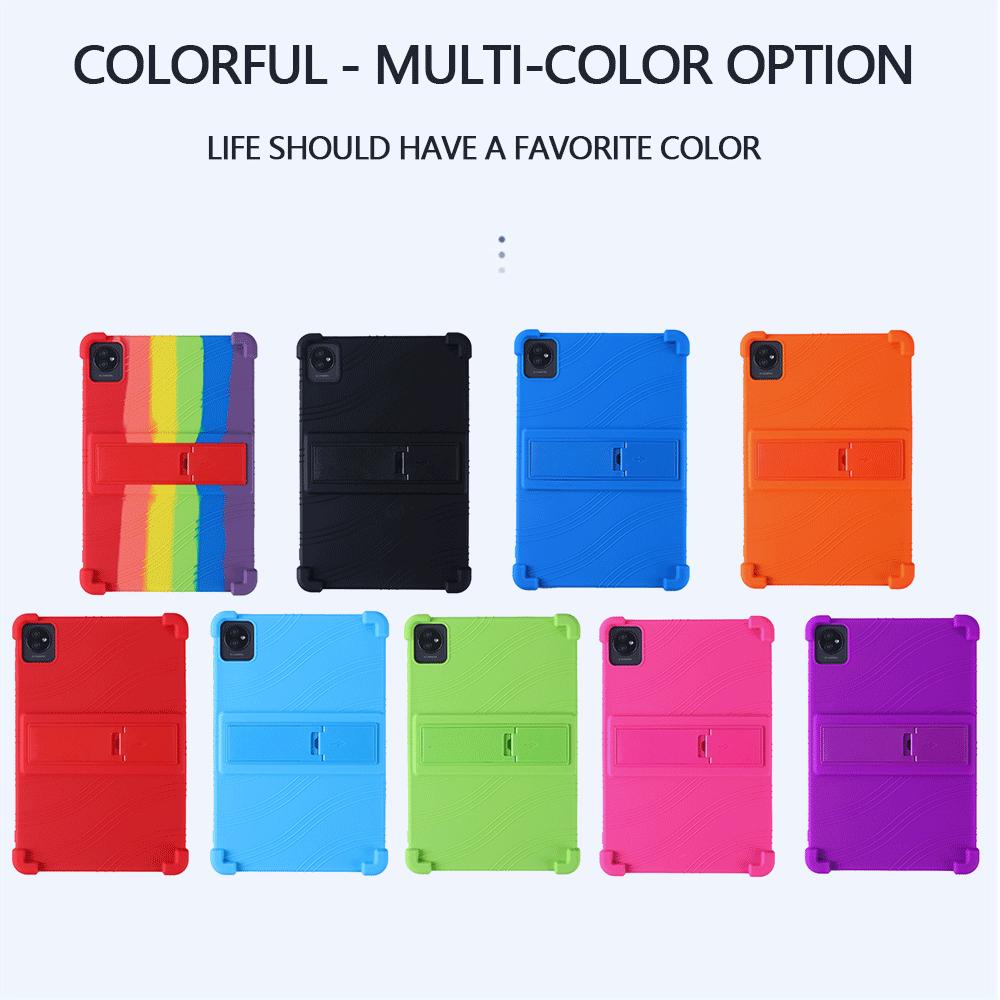 4 утолщенных Cornors Kids Safety Funda для Blackview Tab A7 Kids 2023 10,1 "Ударопрочный силиконовый чехол для планшета ПК с подставкой