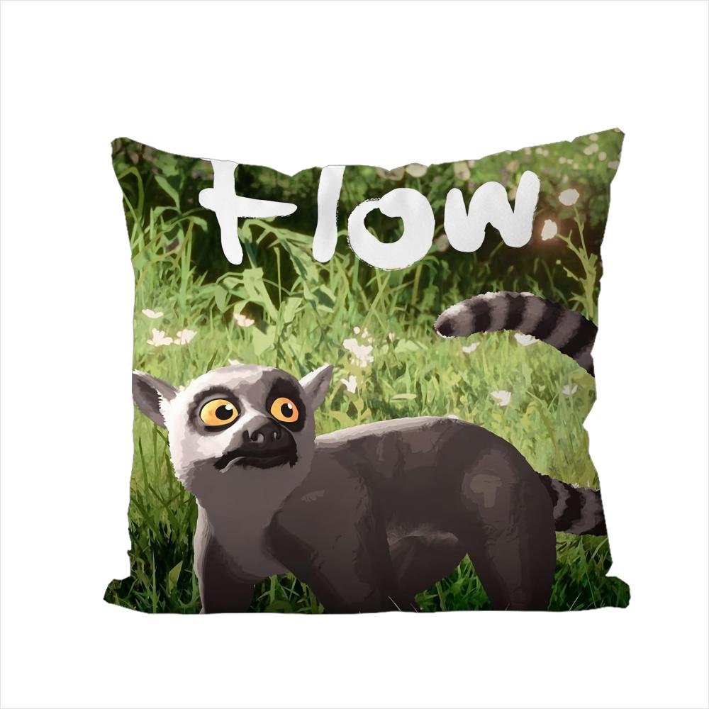 SStraume Flow Pillow Case For Car Sofa Decorative Home Doublesided Print Plush Square Throw Pillow Cushion Cover