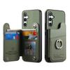 For Samsung Galaxy S25+ Case with Card Holder Kickstand Leather+TPU+PC Phone Cover