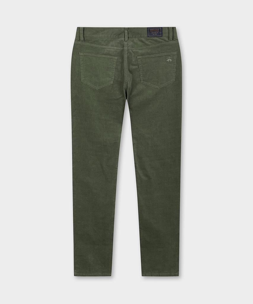 BROOKS BROTHERS Узкие вельветовые брюки с 5 карманами 15W (Темно-зеленый) (Bbpcmf4742Kew)