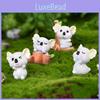 Cute Resin Koala Decoration Adorable Micro Landscape Garden Diy Crystal Ball Accessory