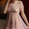 Sexy Tulle Breathable Chiffon Skirt One-shoulder Nightdress Cute Doll Skirt Transparent Ladies Pajamas