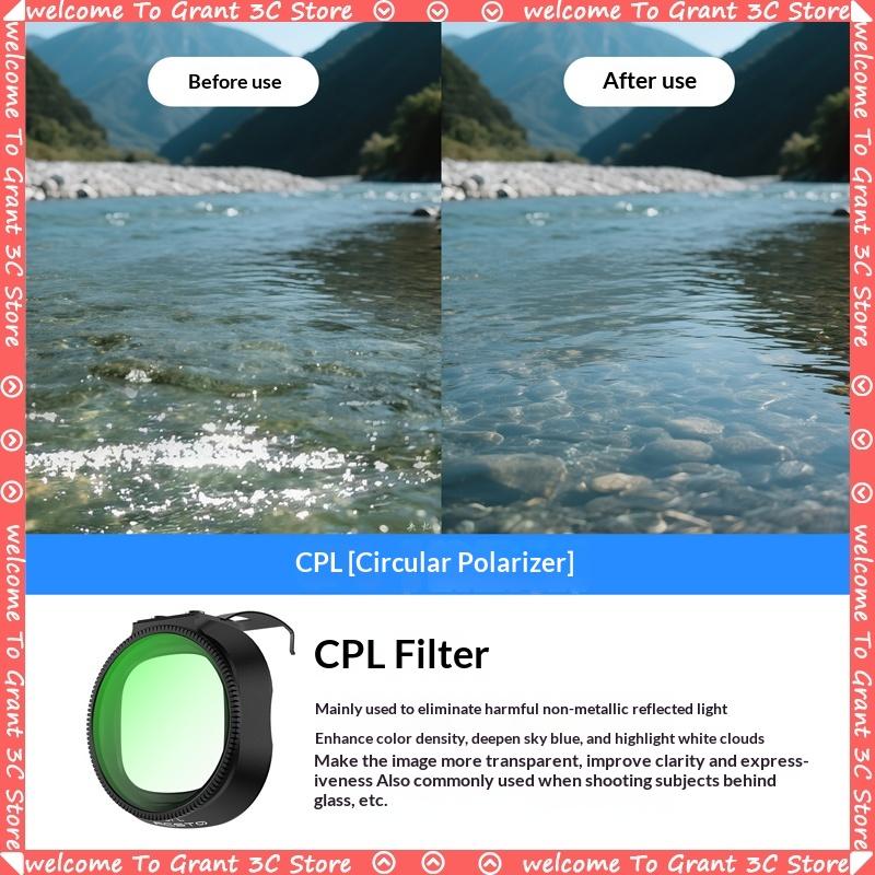 GRT Neo2 Drone Filters Kit for DJI Neo 2 UV Mirror Black Soft Filter CPL Polarizer Aerial Photography Drones Accessories