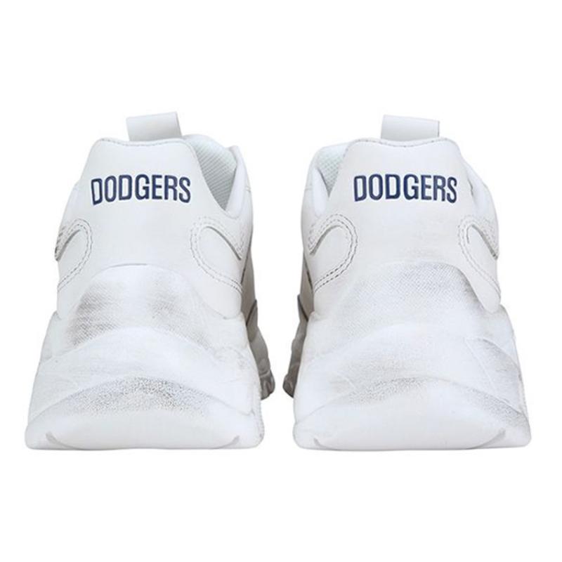 MLB Большой Мяч Массивные Кроссовки LA Dodgers Скользкие, Износостойкие, Легкие Низкие Массивные Кроссовки Женские Белые Кроссовки 32SHC7011-07W