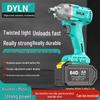Бесщеточный электрический ударный гайковерт DYLN Yi Model 6802 - Литиевая батарея для ремонта автомобилей и строительных лесов