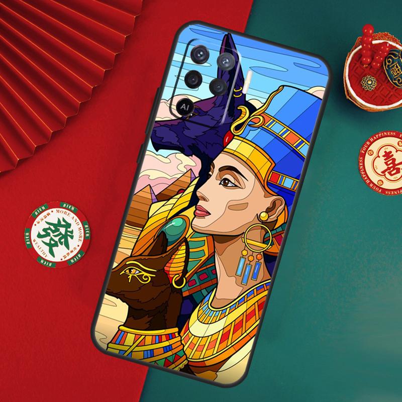 Египет Нефертити Анубис Анх Чехол Для Oppo A80 A40 A60 A6 A5 Pro A15 A16 A17 A57 A94 A74 A54 A76 A96 A18 A38 A58 A78 A98