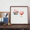 20pcs Cute Watercolor Valentine's Day Flower Heart Stickers DIY Scrapbook Diary Decoration Album  Stationery  vintage journal