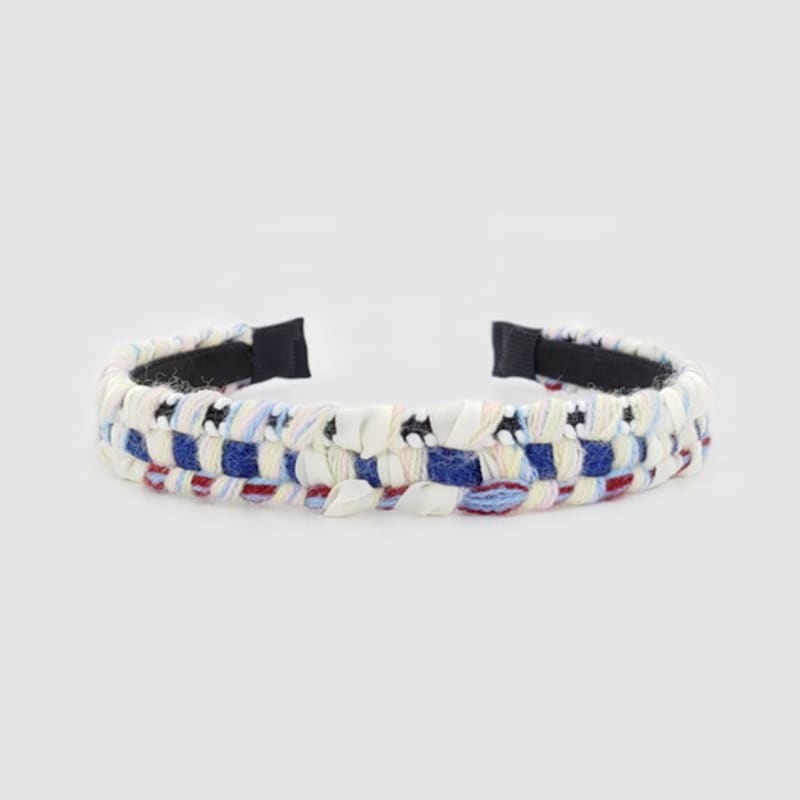 Повязка на голову LALA Твид P-Белый