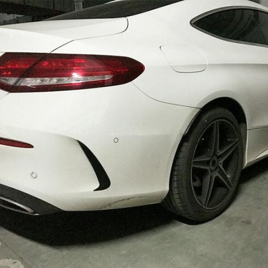 Для Mercedes W206 C260 C300 AMG Coupe Глянцево-черные Накладки на задний бампер F Вентиляционные отверстия