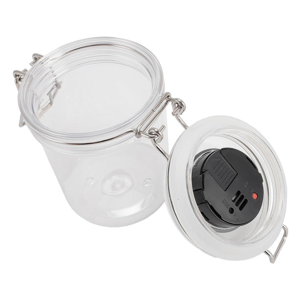 Резервуар для хранения клея для ресниц 250 мл, банка для хранения клея для ресниц, контейнер для клея для ресниц с дисплеем температуры и влажности для клея для наращивания ресниц