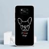 Черно-белый чехол для телефона с французским бульдогом для Xiaomi Poco F7 Ultra X5 X6 X7 Pro M7 Redmi 15C 15 13C 13 12C 12 10C 10 10A 9 9C 9A 9T