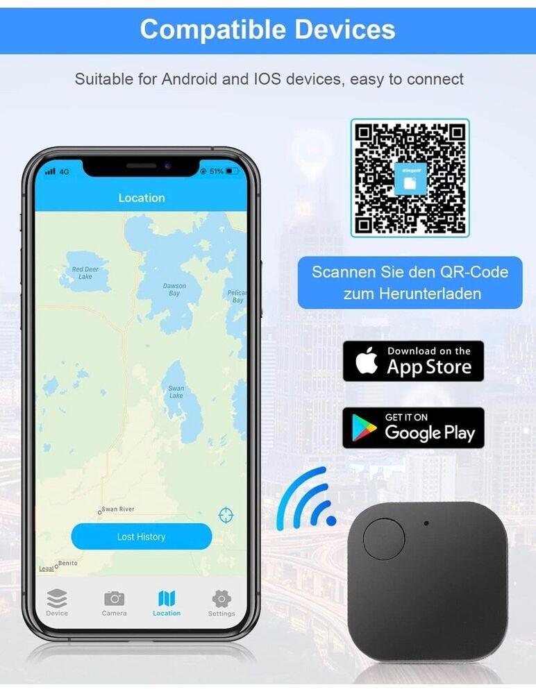 Мини-трекер AirTag для Android и iOS, встроенный динамик, умная метка Airtag