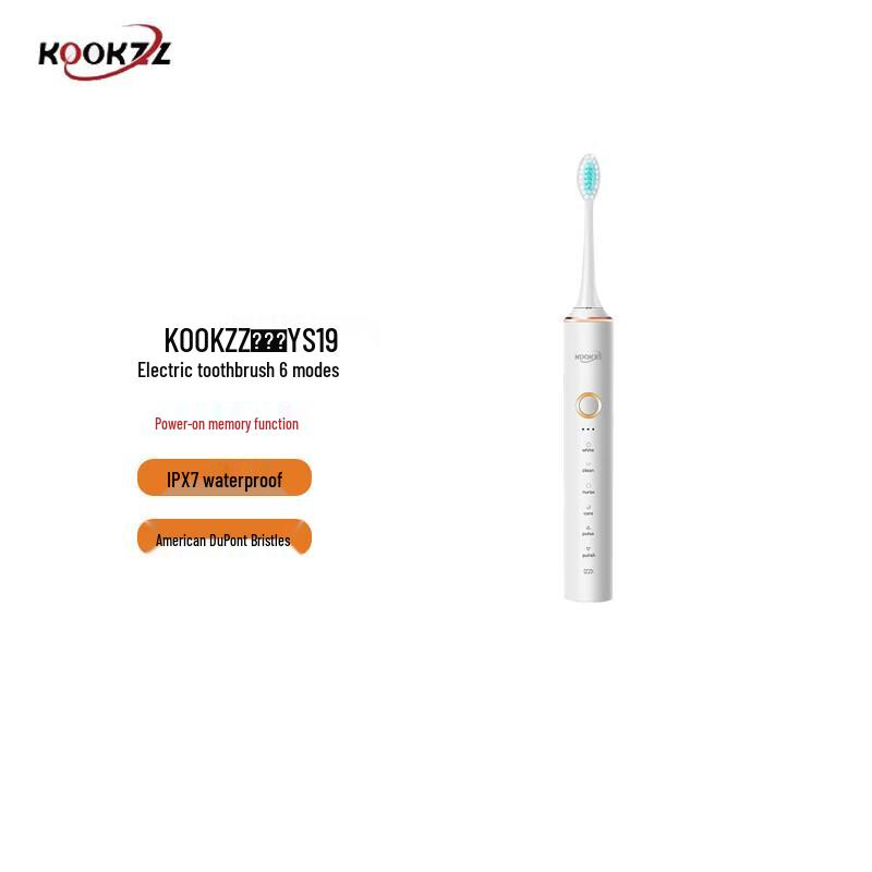 Kukezhe Adult Sonic Electric Toothbrush with 6 Modes CN plug (adapter included)