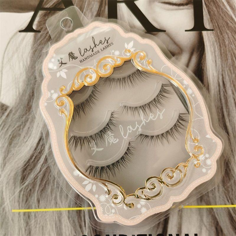 Aimo - Набор из 3 пар: Натуральные пушистые накладные ресницы