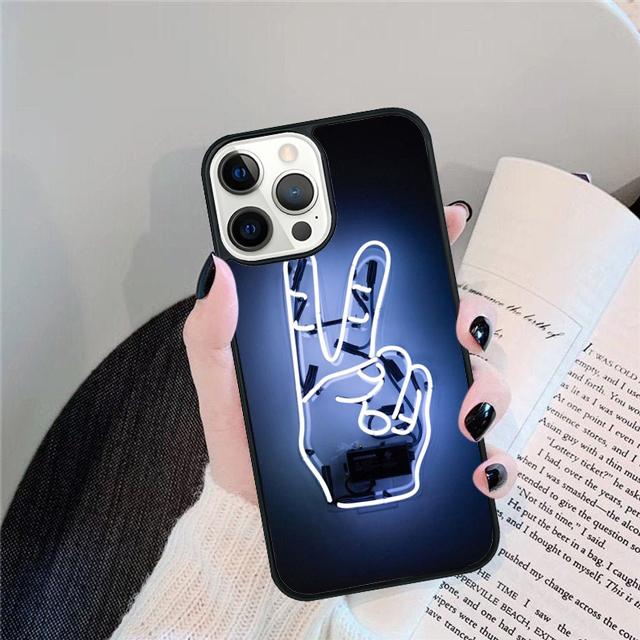 Неоновые огни Чехол-ракушка Для iPhone 17 Air 15 16 14 13 12 Pro Max 11 Pro Max Plus Чехол для телефона