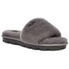 UGG Open Toe Flat Comfortable Odor Resistant Slide Sandals Women Sandals Charcoal 1100892-CHRC